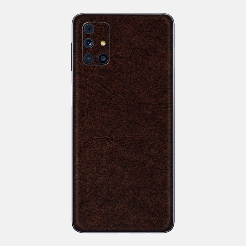 Brown Leather Glass Back