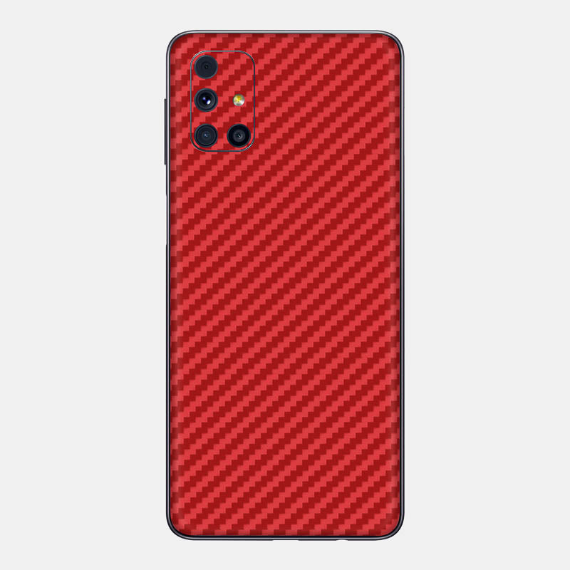 Carbon Fibre Red Glass Back