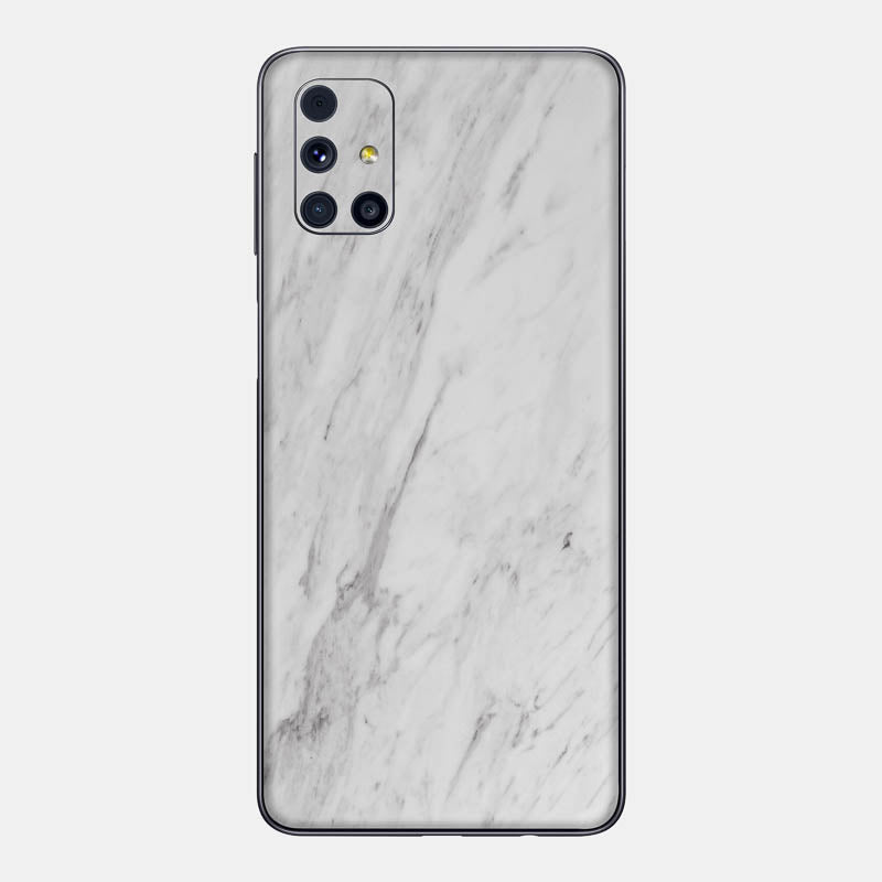 White Marble Glass Back