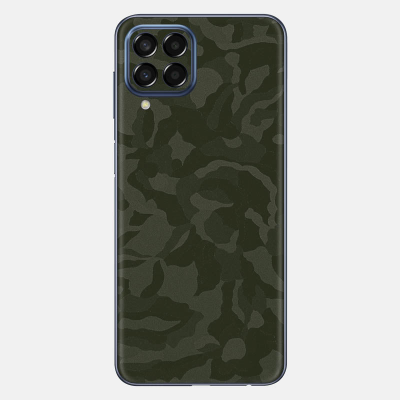 Green Camo Glass Back