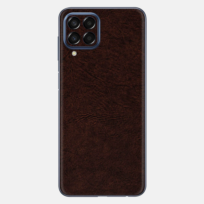 Brown Leather Glass Back