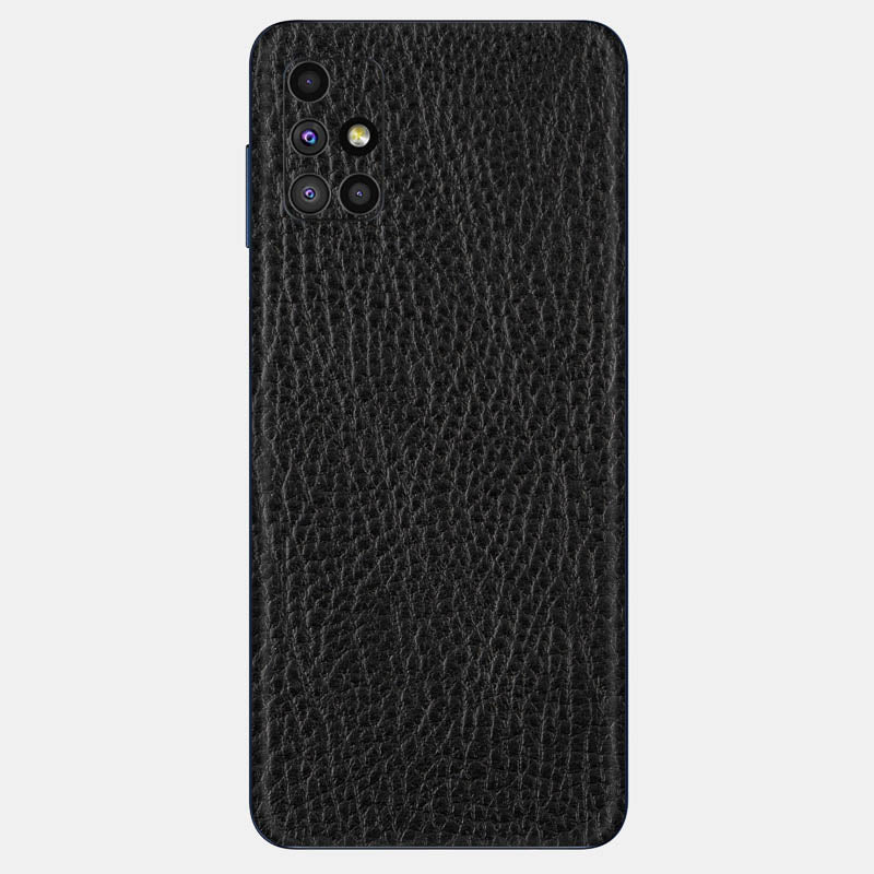 Black Leather Glass Back