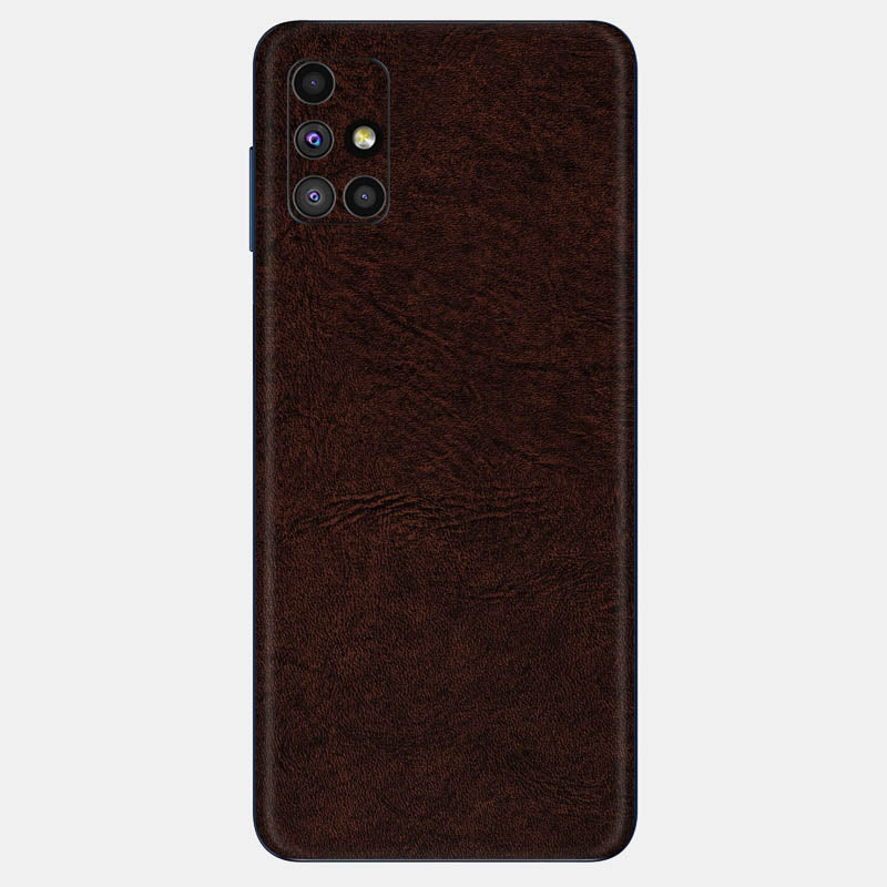 Brown Leather Glass Back