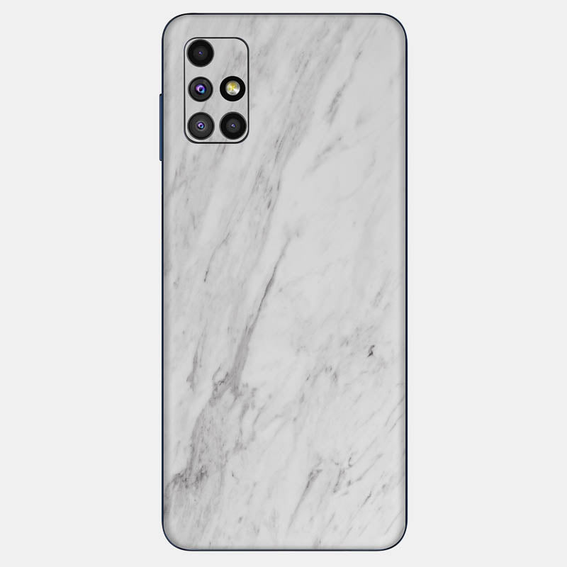 White Marble Glass Back