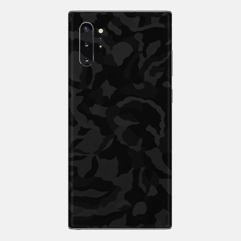 Black Camo Glass Back