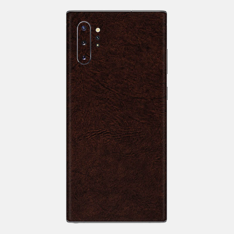 Brown Leather Glass Back