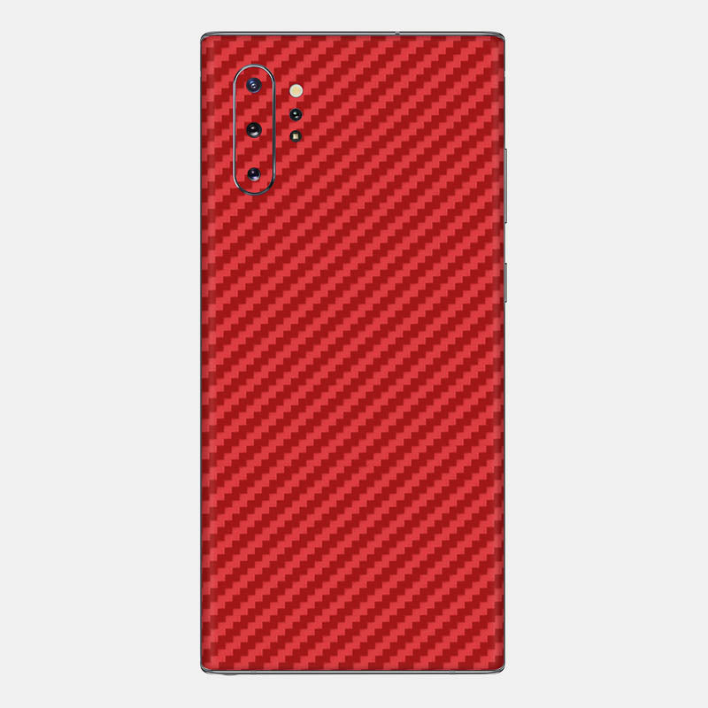 Carbon Fibre Red Glass Back