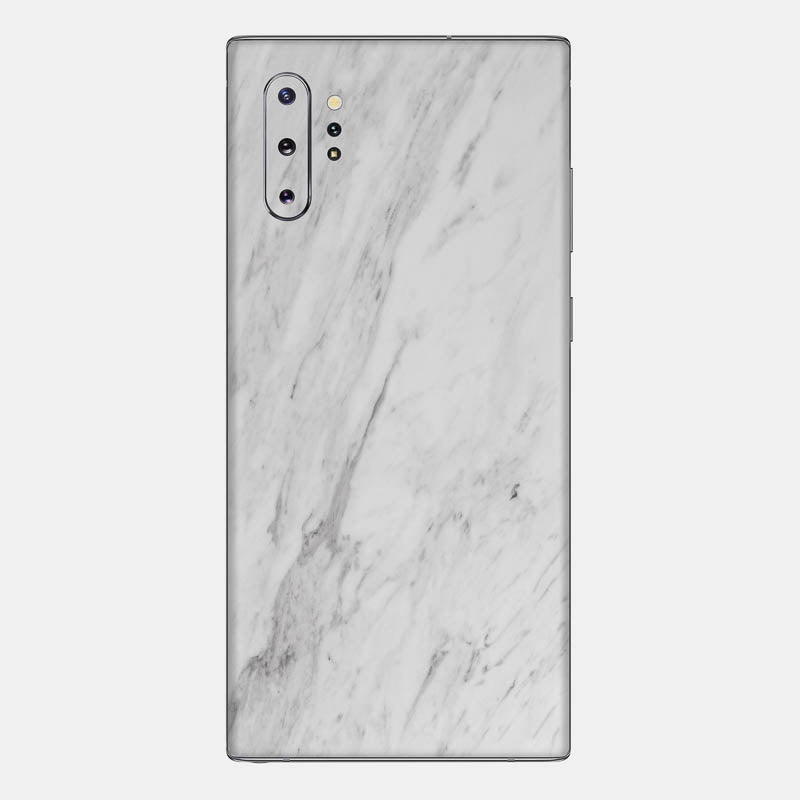 White Marble Glass Back