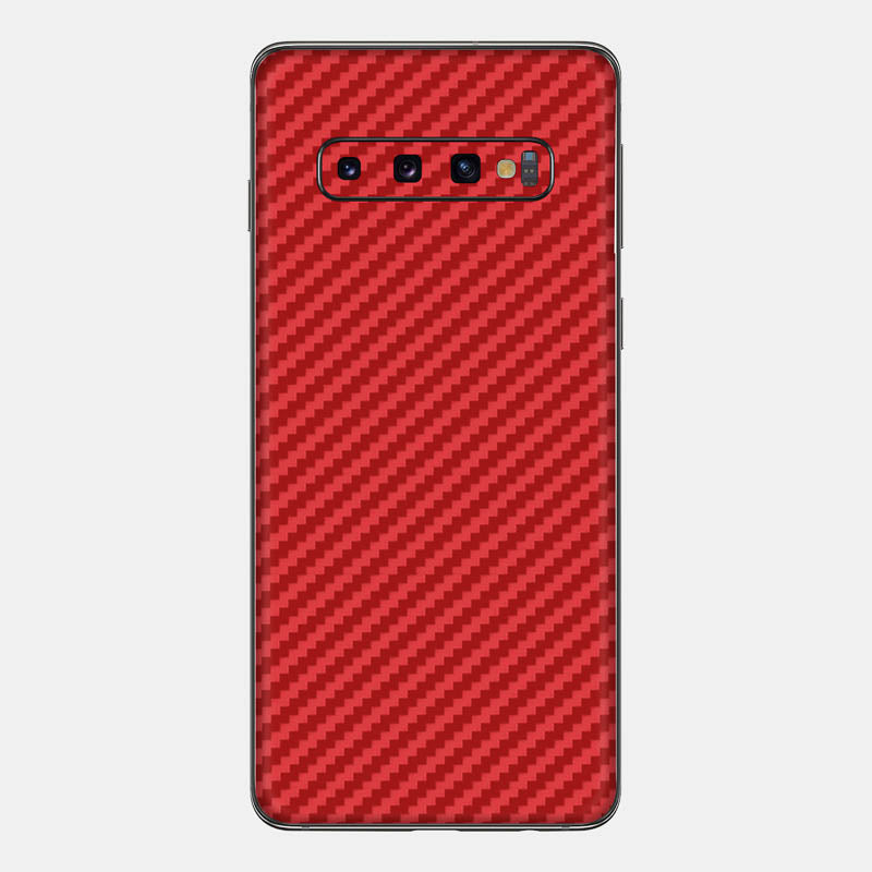 Carbon Fibre Red Glass Back