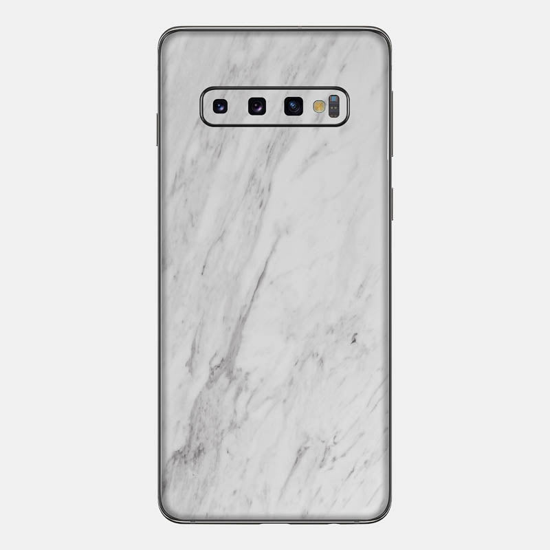 White Marble Glass Back