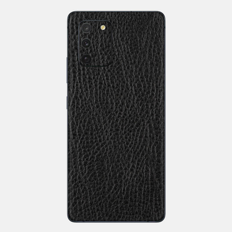 Black Leather Glass Back