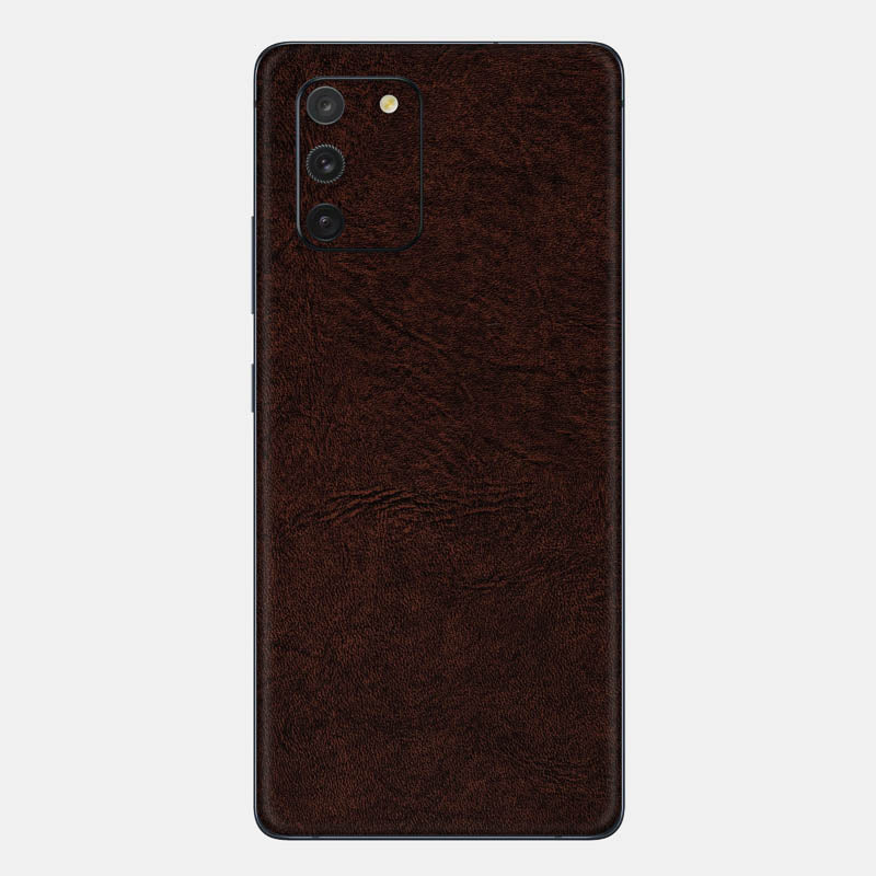 Brown Leather Glass Back