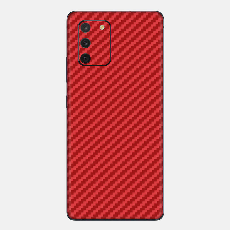 Carbon Fibre Red Glass Back