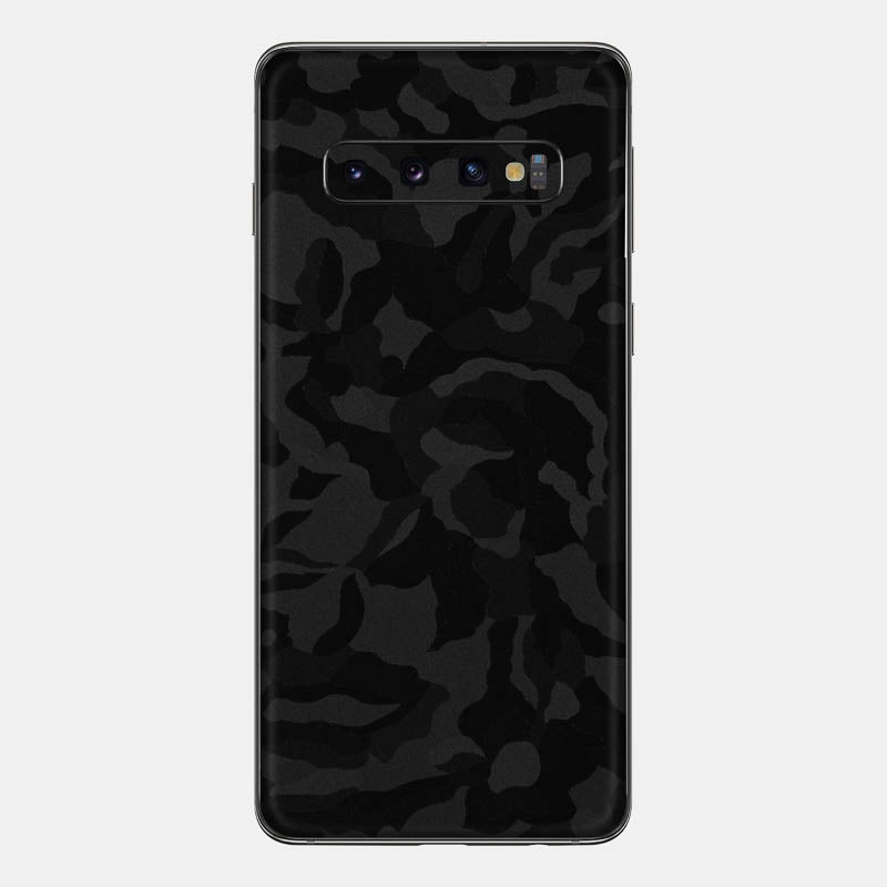 Black Camo Glass Back