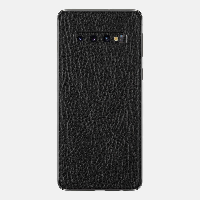 Black Leather Glass Back