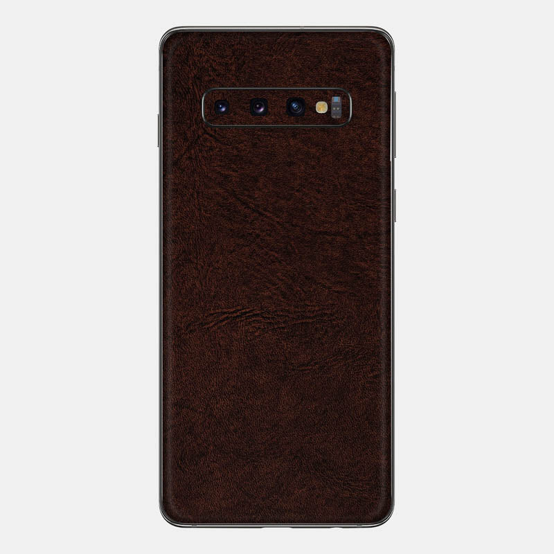 Brown Leather Glass Back