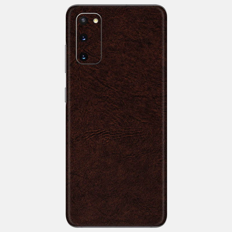 Brown Leather Glass Back