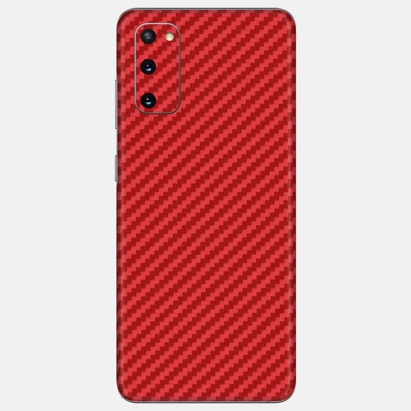 Carbon Fibre Red Glass Back