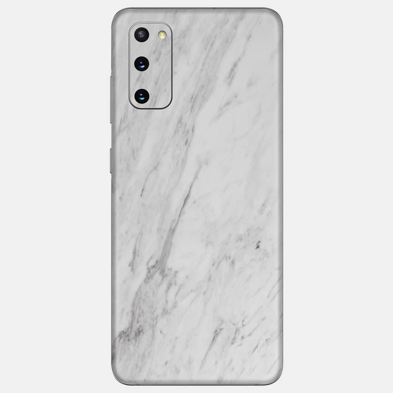 White Marble Glass Back