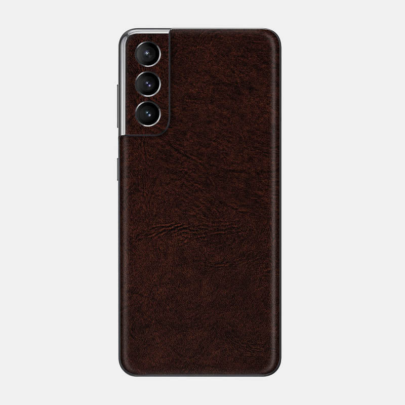 Brown Leather Glass Back