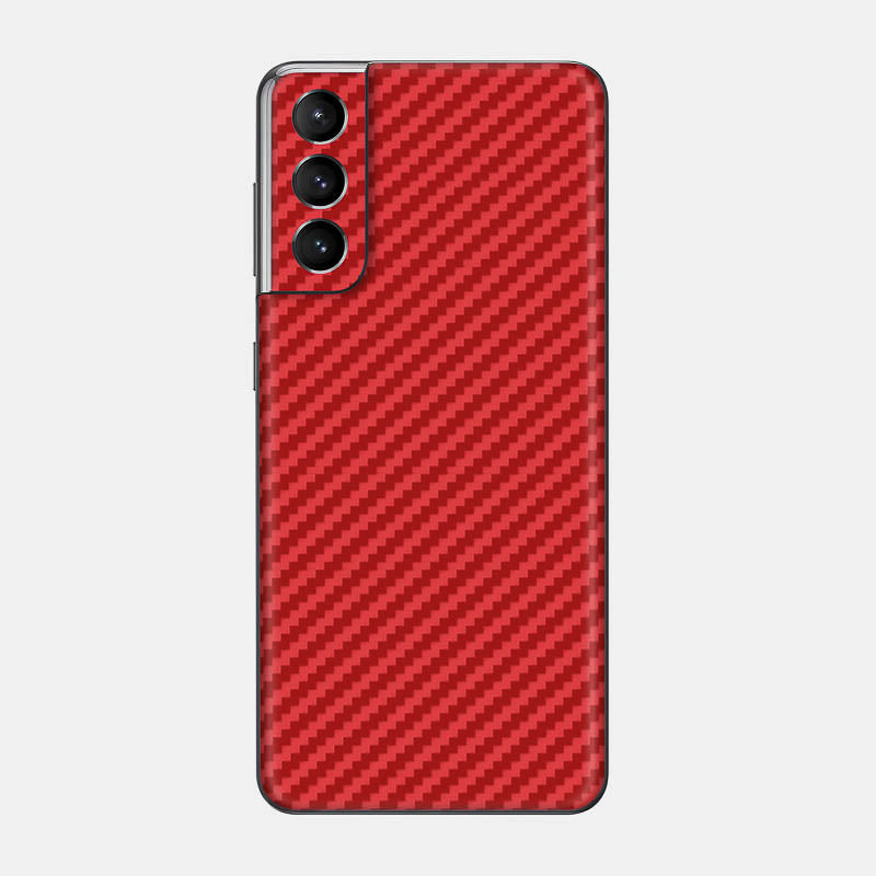 Carbon Fibre Red Glass Back