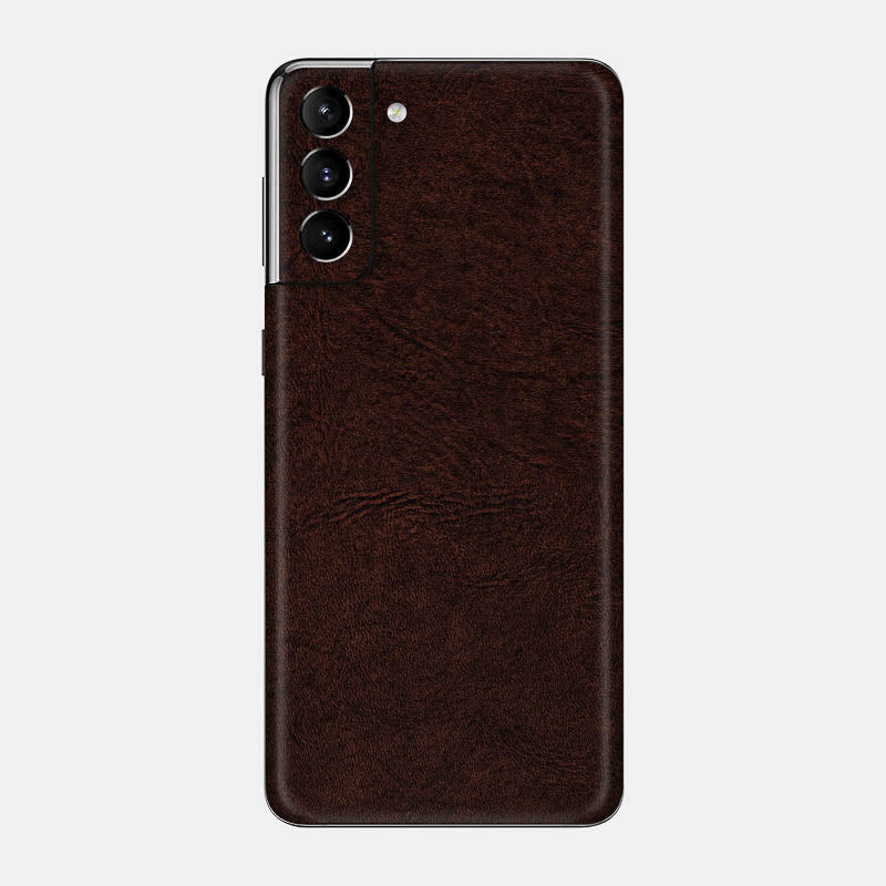 Brown Leather Glass Back