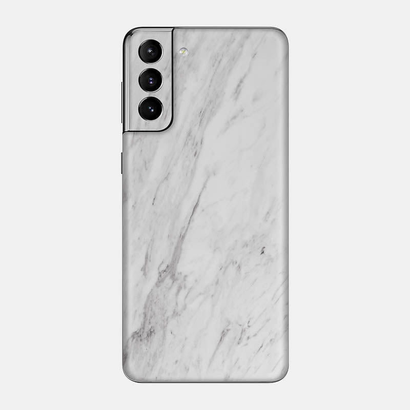 White Marble Glass Back