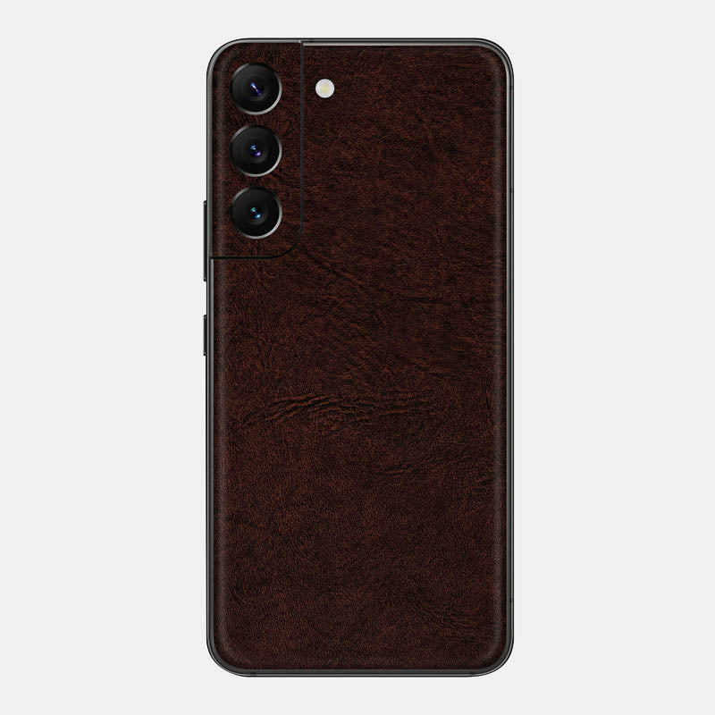 Brown Leather Glass Back