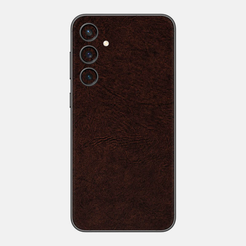 Brown Leather Glass Back