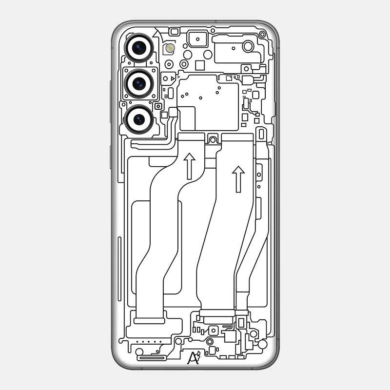 Teardown White Glass Back