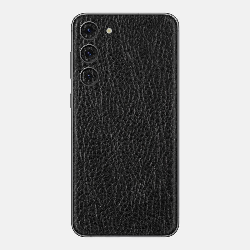 Black Leather Glass Back