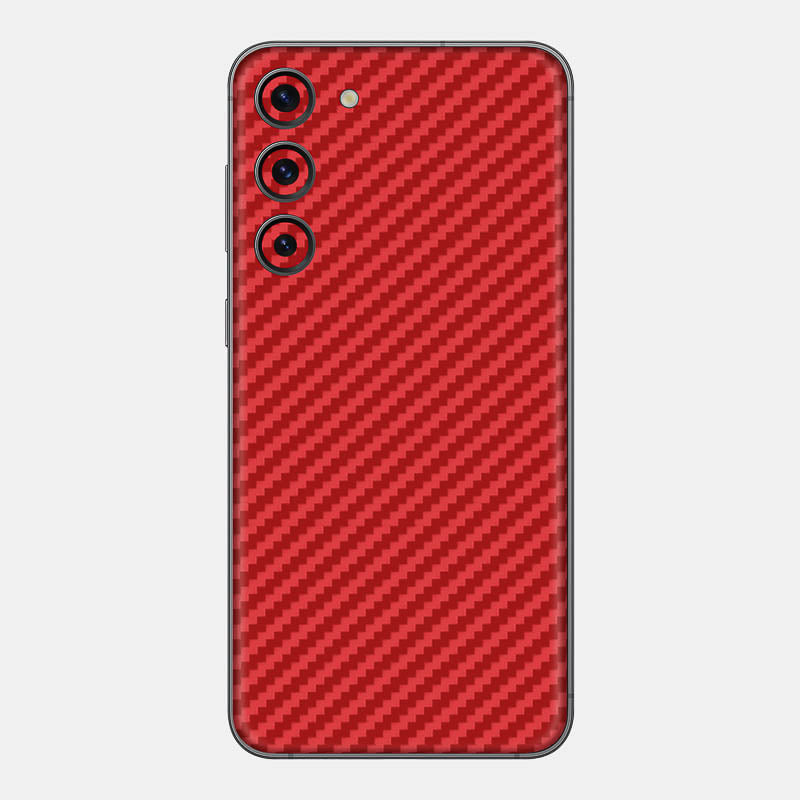 Carbon Fibre Red Glass Back