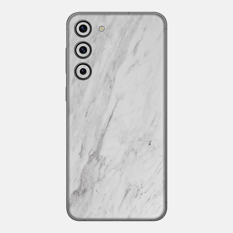 White Marble Glass Back