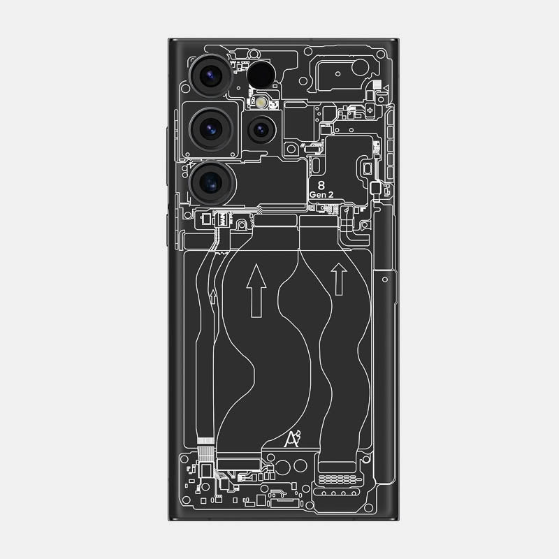 Teardown Black Glass Back