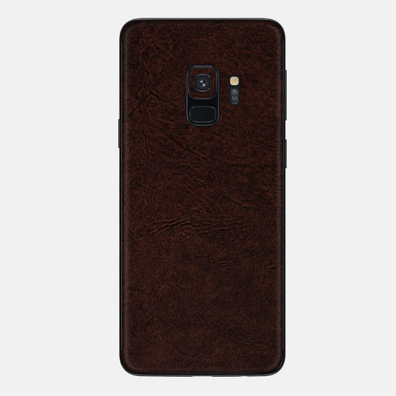 Brown Leather Glass Back