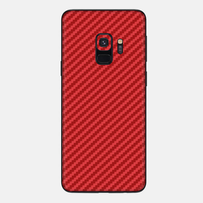 Carbon Fibre Red Glass Back