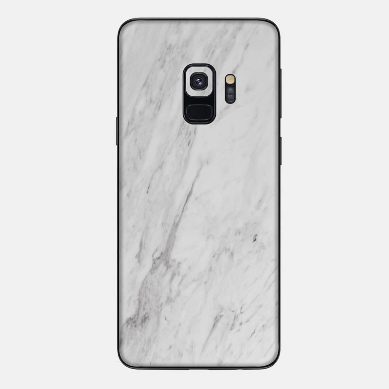 White Marble Glass Back