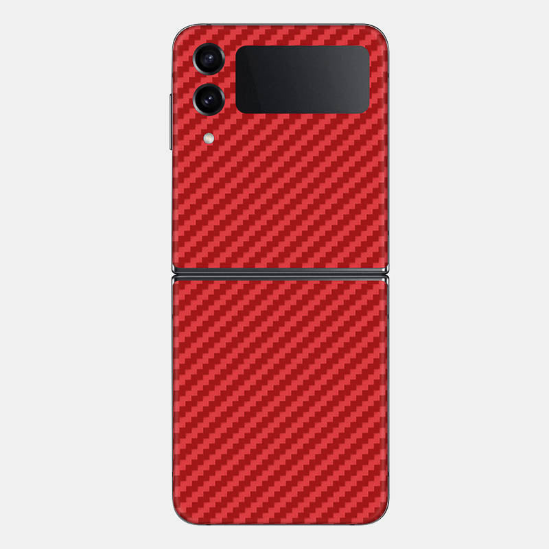 Carbon Fibre Red Glass Back