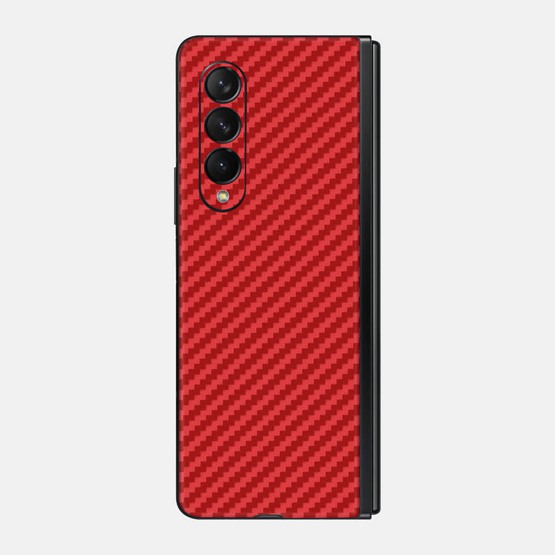 Carbon Fibre Red Glass Back