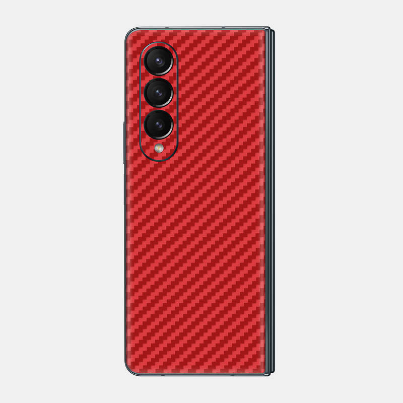 Carbon Fibre Red Glass Back