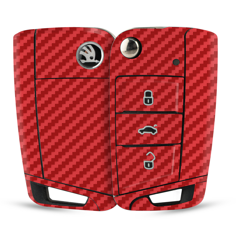 Carbon Fibre Red Key-1