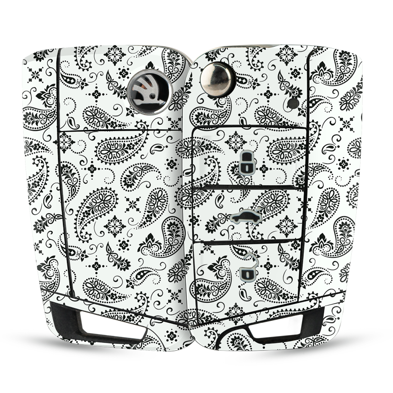 White Paisley Key-1