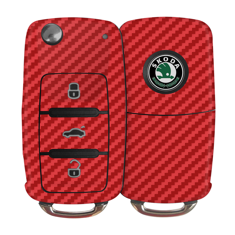 Carbon Fibre Red Key-1