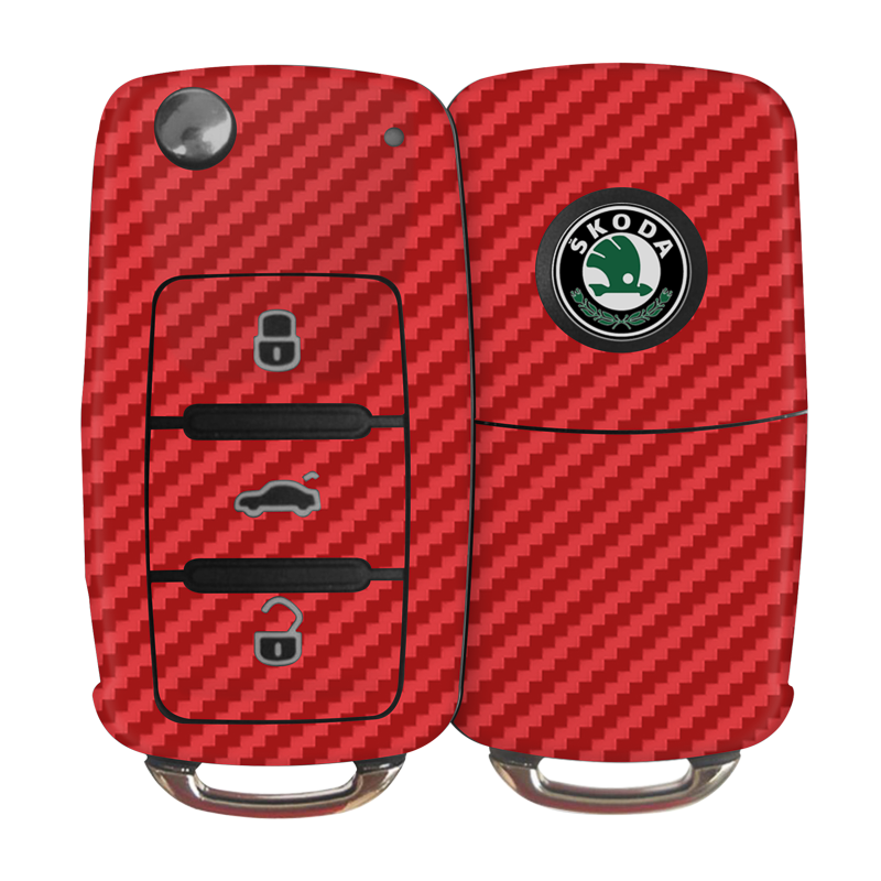 Carbon Fibre Red Key-1