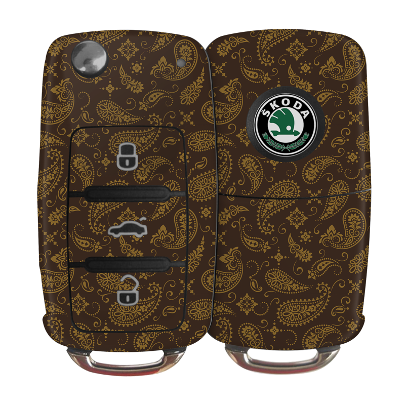 Brown Paisley Key-1