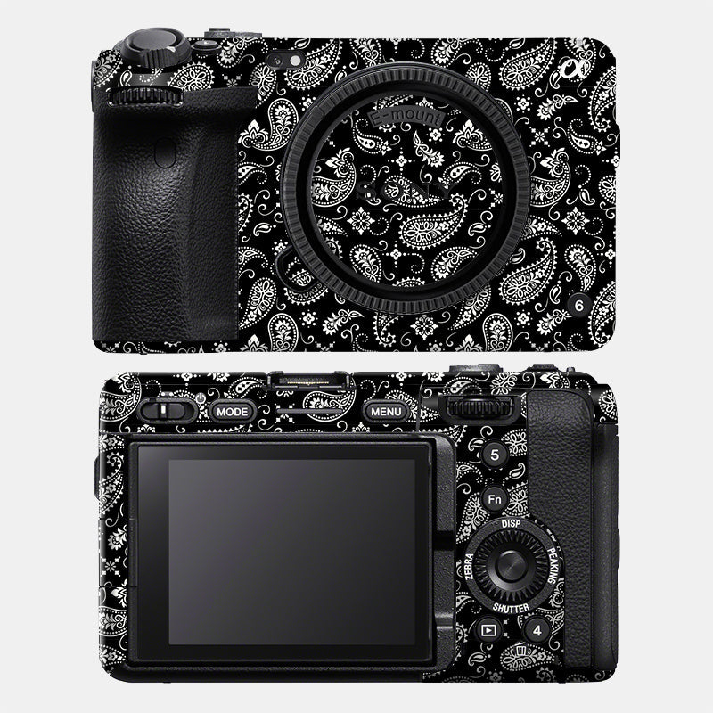 Black Paisley Full Body