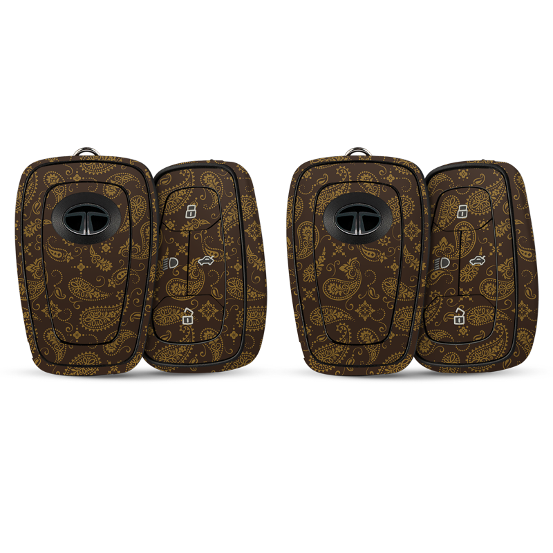 Brown Paisley Key-1 + Key-2