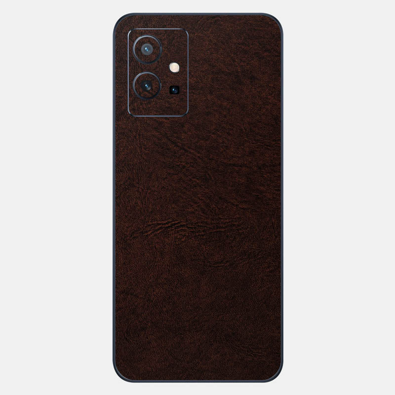 Brown Leather Glass Back