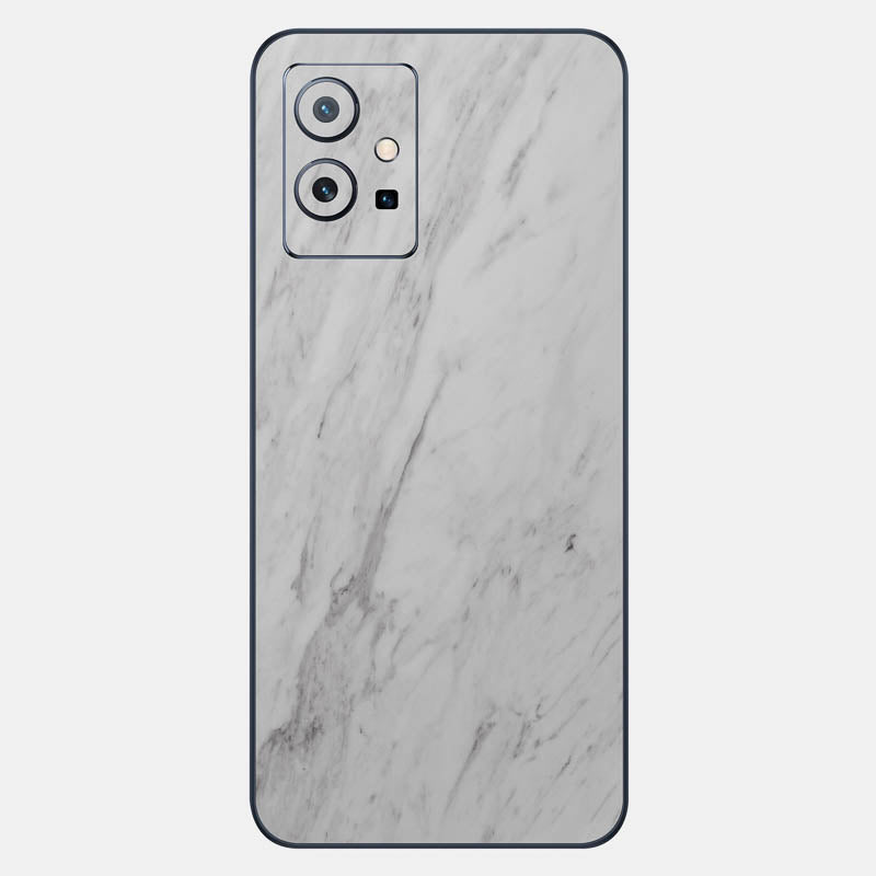 White Marble Glass Back