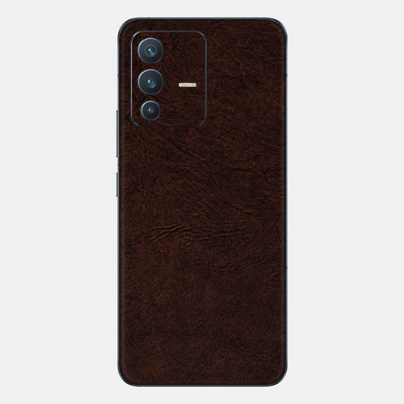 Brown Leather Glass Back